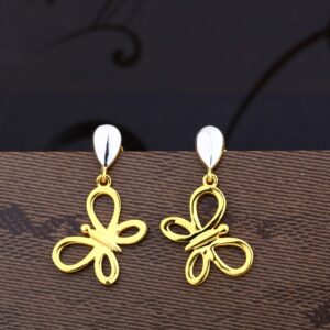 Ladies 22K Gold Designer Plain Earring -LPE29