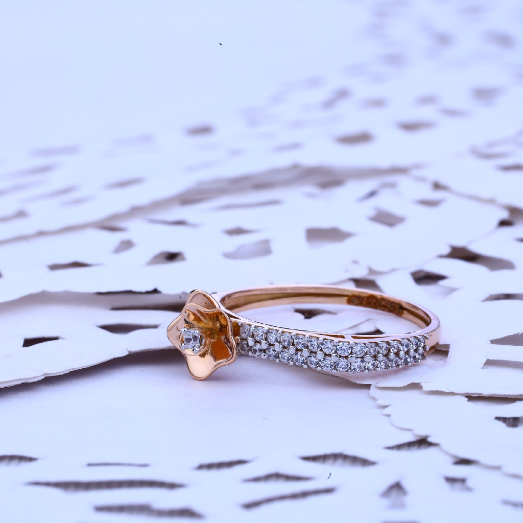 Rose Gold Delicate Ladies Ring-RLR151
