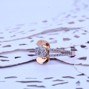 Rose Gold 18K Ladies Ring-RLR148