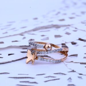 Ladies Rose Gold Ring-RLR146