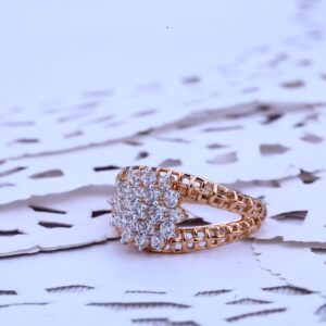 Rose Gold Ladies 18K Designer Ring-RLR139