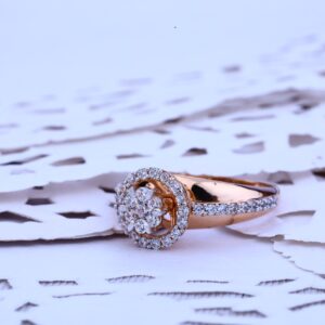 Ladies Rose Gold Fancy Ring-RLR136