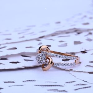 Ladies Rose Gold 18K Ring-RLR135