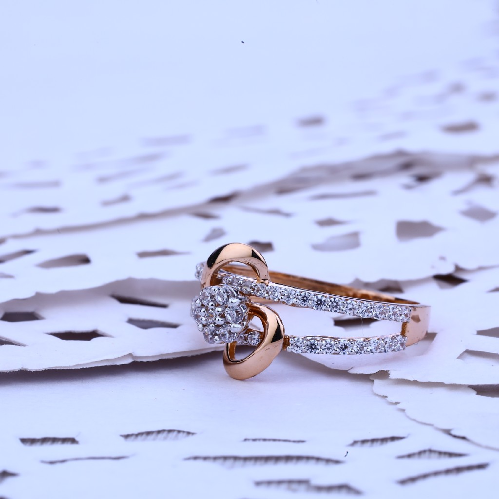 Ladies Rose Gold 18K Ring-RLR135