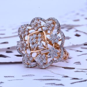 Rose Gold 18K Ladies Ring-RLR131