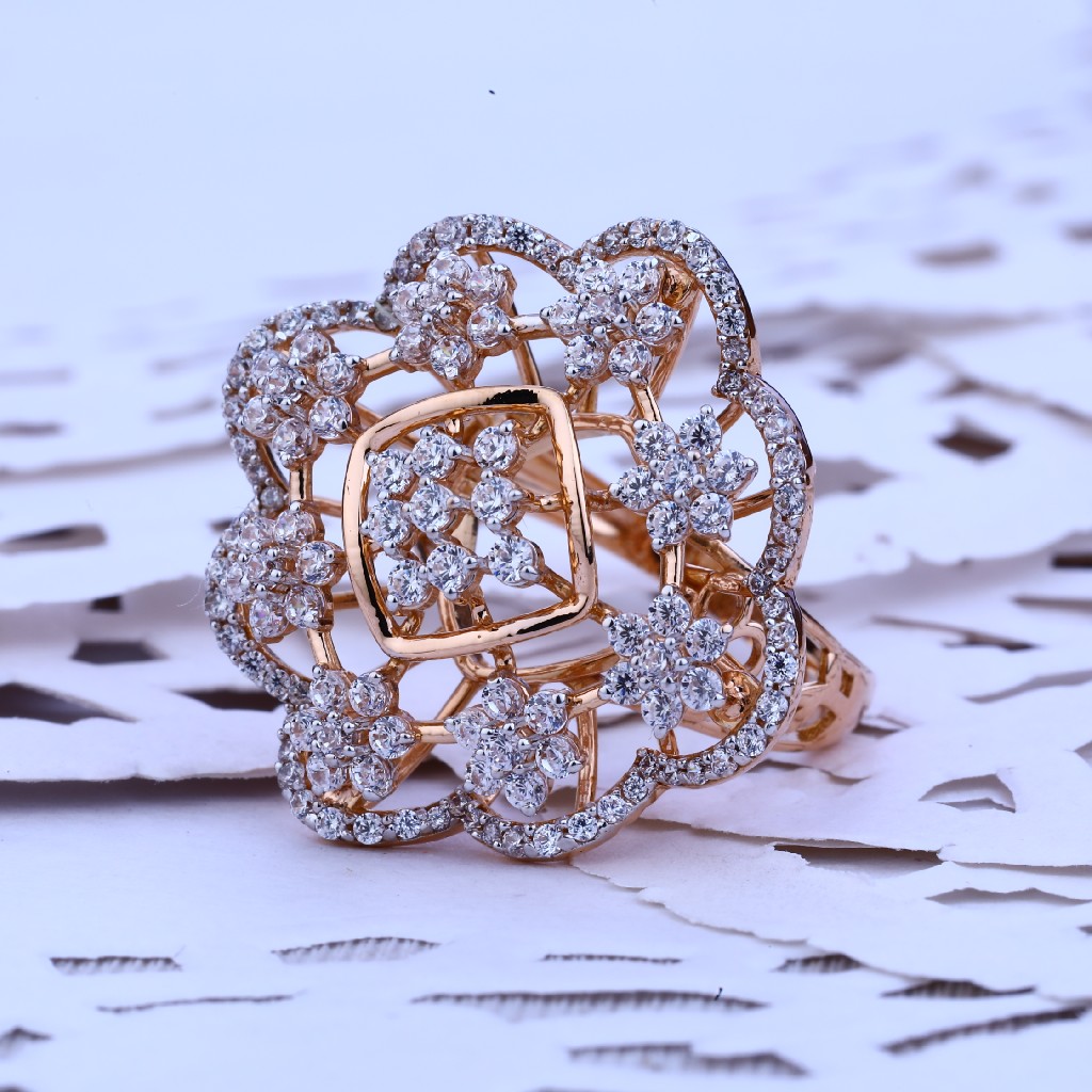 Rose Gold 18K Ladies Ring-RLR131