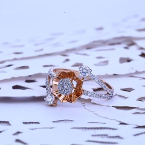 Ladies Rose Gold Delicate Ring-RLR129