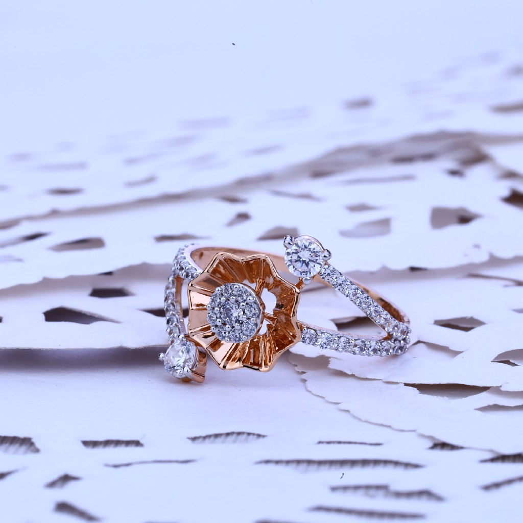 Ladies Rose Gold Delicate Ring-RLR129