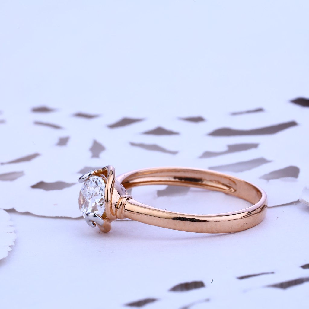 Engagement Rose Gold Ladies Ring-RLR119 - Image 2