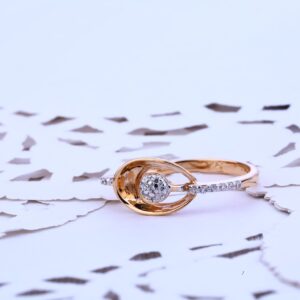 Rose Gold Delicate Ladies Ring-RLR112