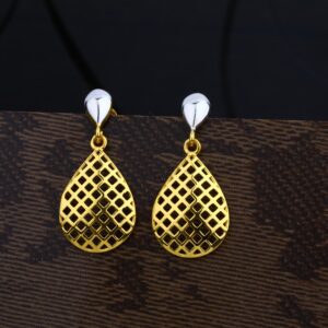 Ladies 22K Gold Round Earring -LPE12