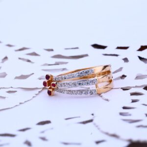 Ladies Rose Gold 18K Ring-RLR110