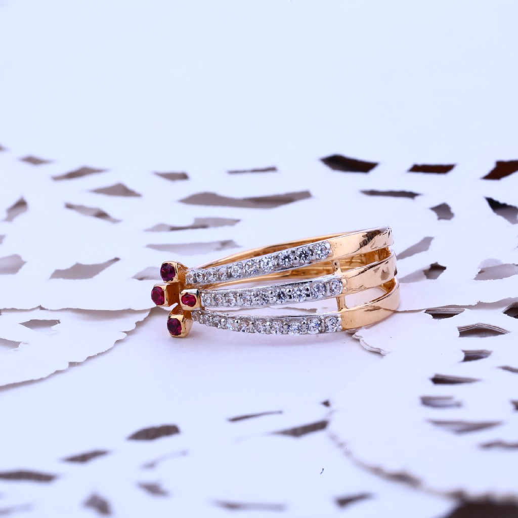 Ladies Rose Gold 18K Ring-RLR110
