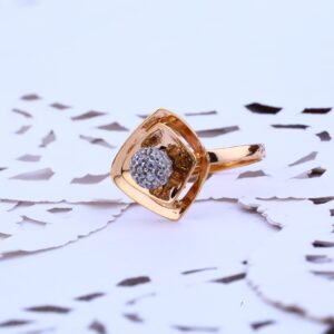Rose Gold Ladies Fancy Ring-RLR109