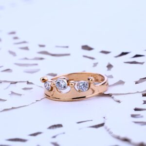 Ladies Rose Gold 18K Ring-RLR100