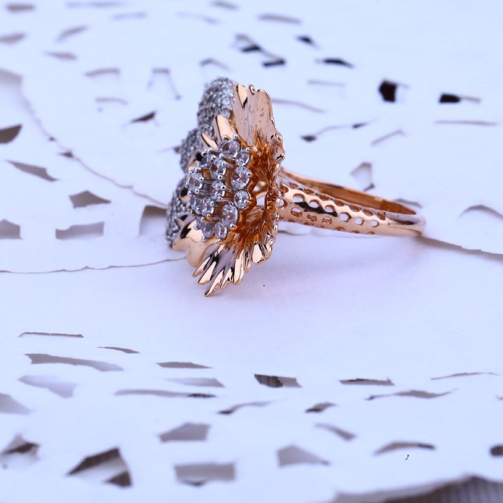Rose Gold Designer Ladies Ring-RLR95 - Image 2