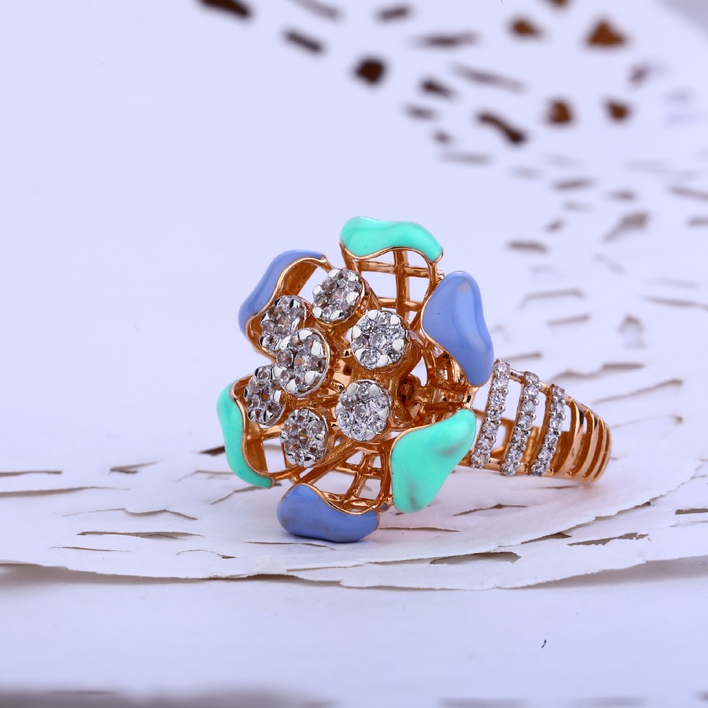 Rose Gold Designer Ladies Ring-RLR88