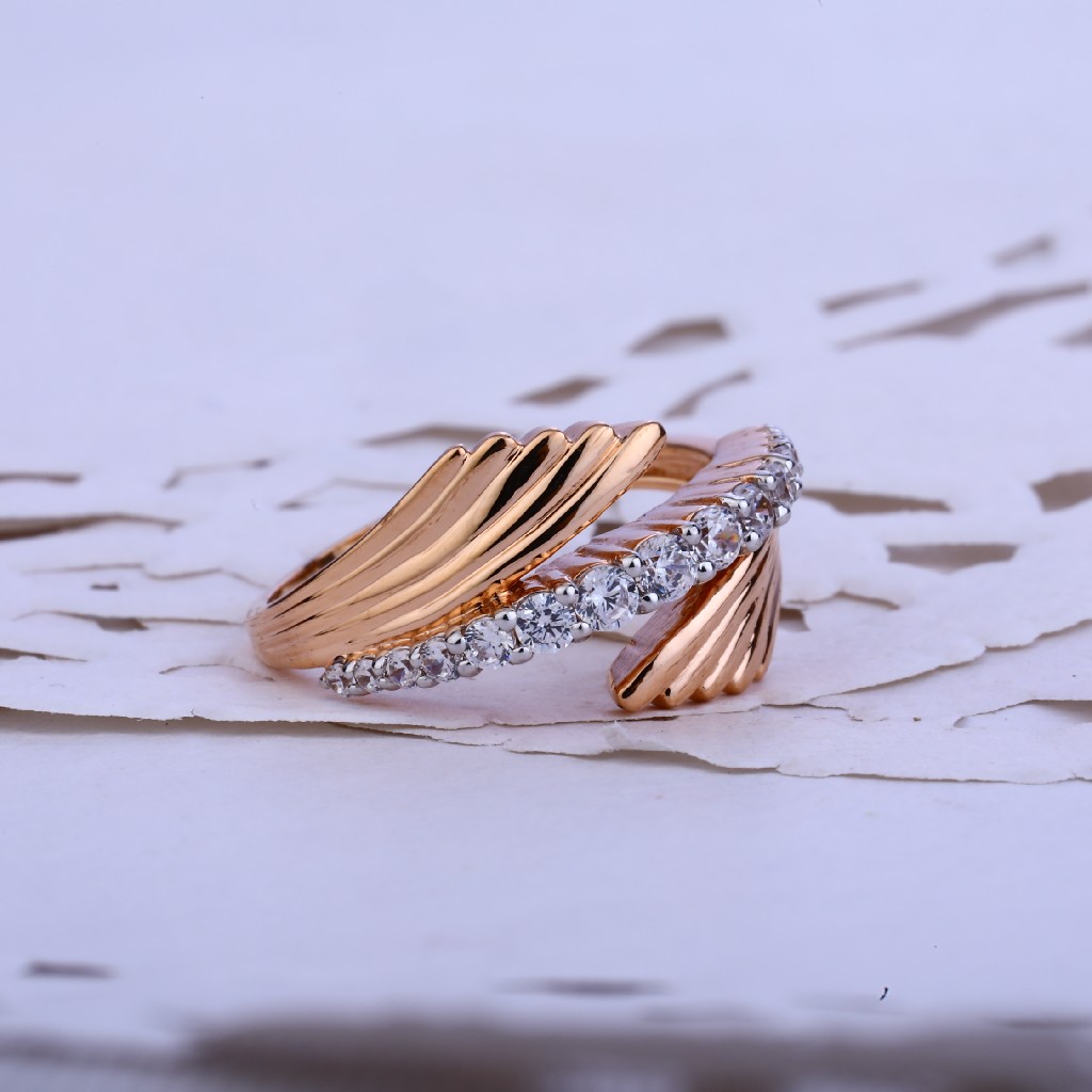 Ladies Rose Gold Ring-RLR75 - Image 3