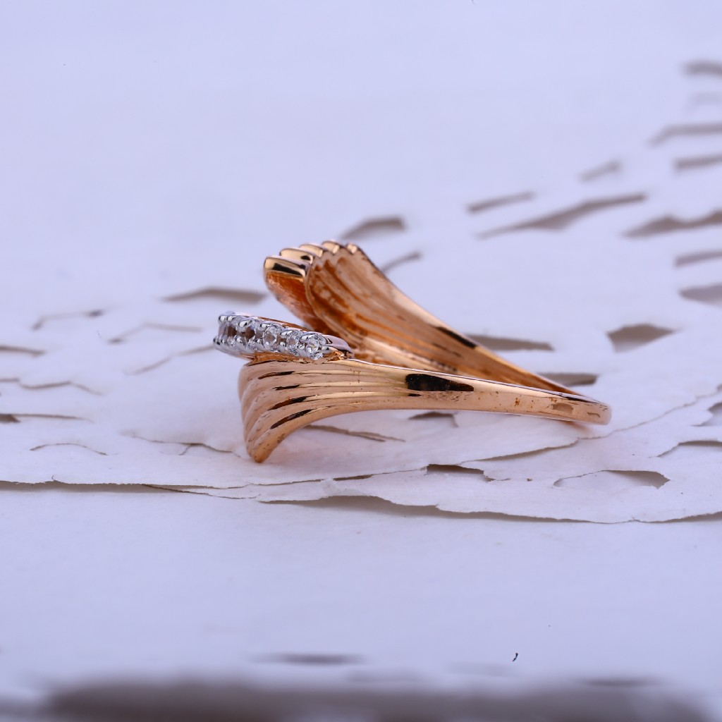 Ladies Rose Gold Ring-RLR75 - Image 2