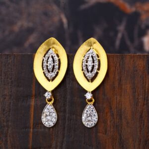 Ladies 22K Gold Fancy Earring -LFE257