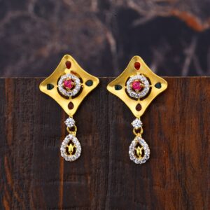 Ladies 22K Gold Fancy Casting Earring -LFE238