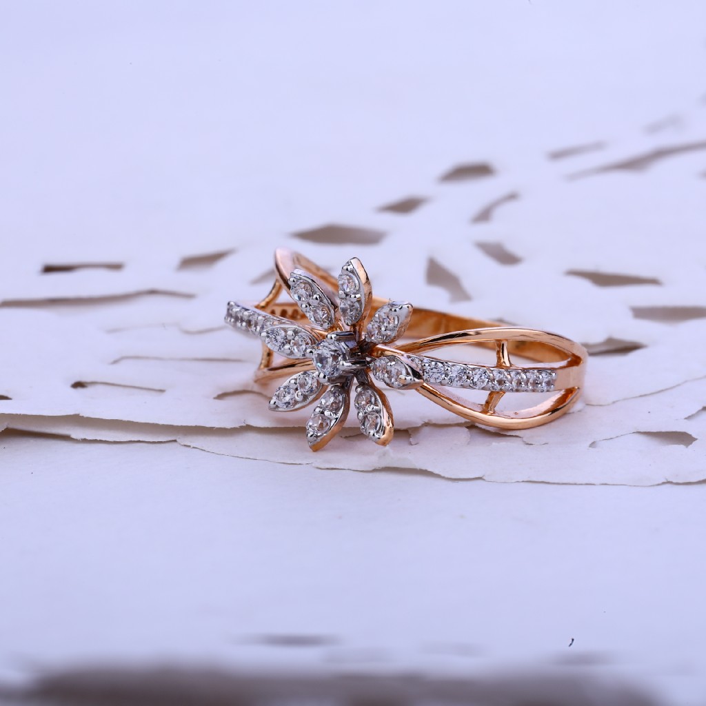 Ladies Rose Gold Fancy Ring-RLR66