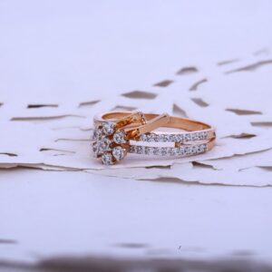 Ladies Rose Gold Designer Ring-RLR62