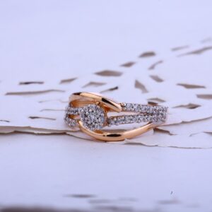 18K Rose Gold Ladies Ring-RLR58