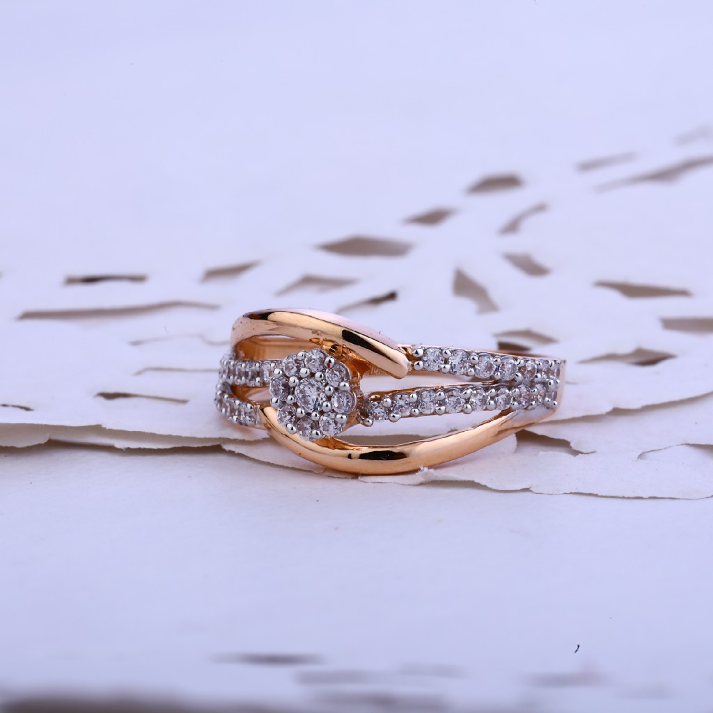 18K Rose Gold Ladies Ring-RLR58