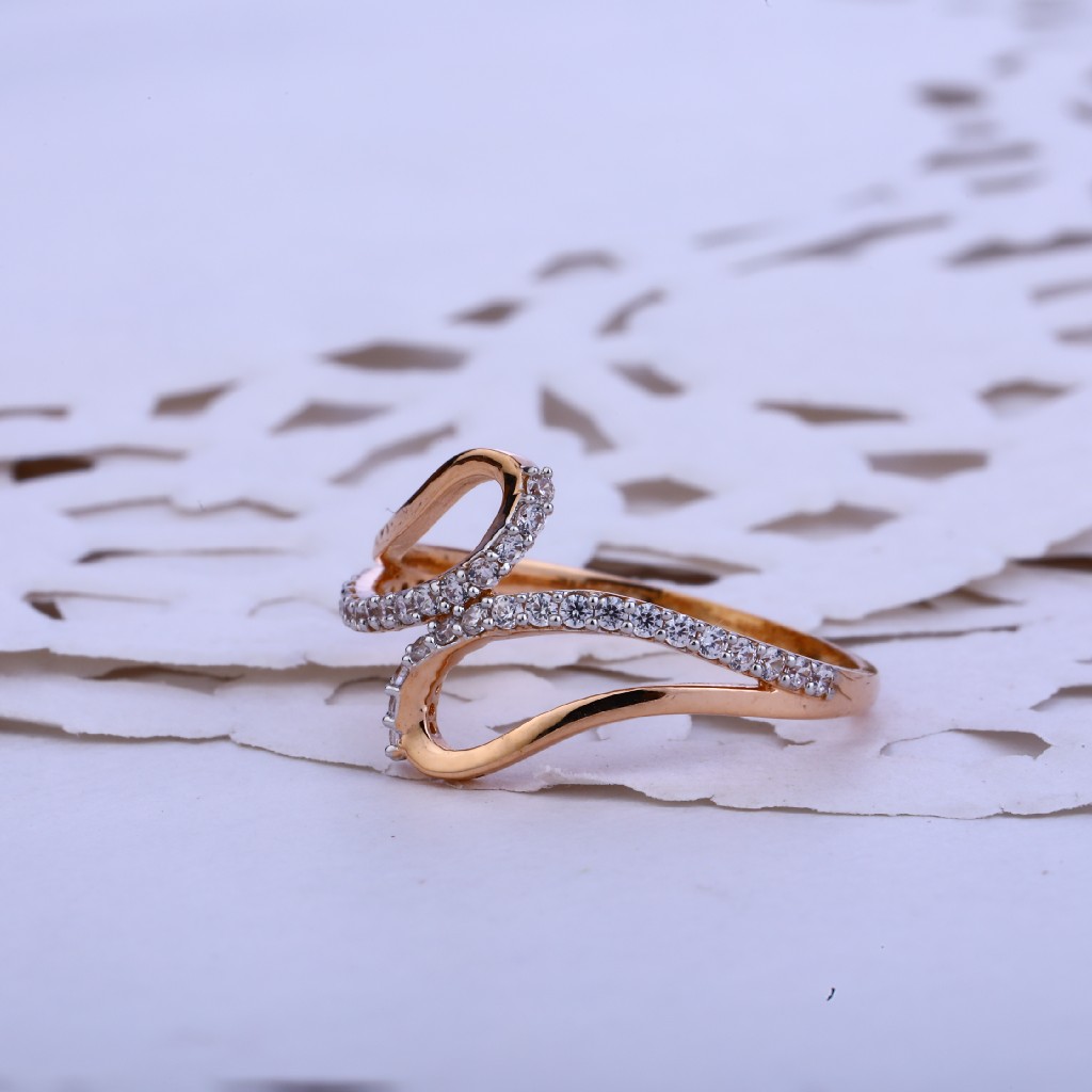 Ladies Rose Gold Designer Ring-RLR57