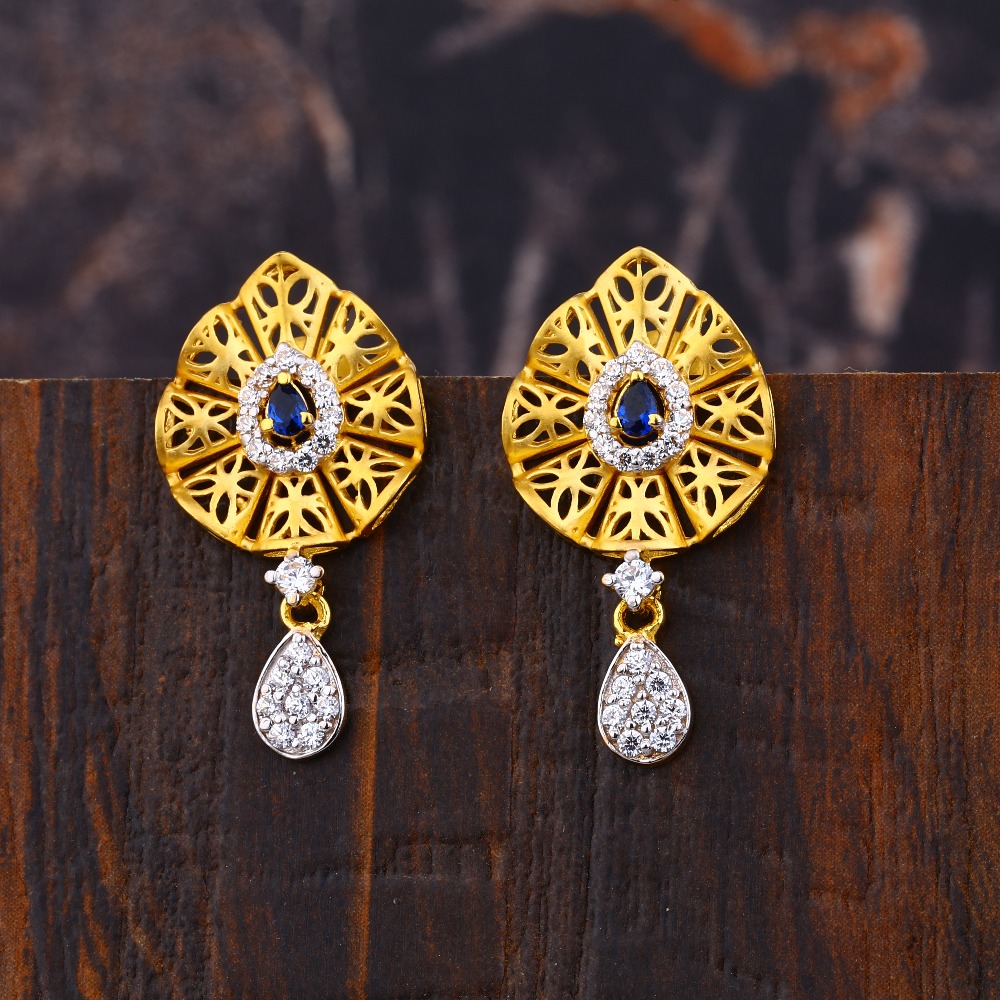 Ladies 916 Gold Earrings -LFE219