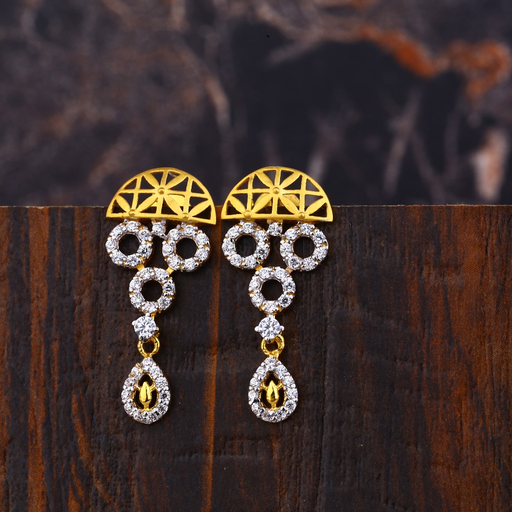 Ladies 916 Gold Fancy Earring -LFE216
