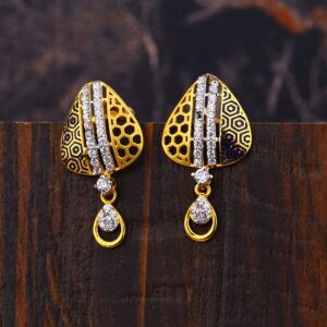 Ladies 22K Gold Fancy Earring -LFE215