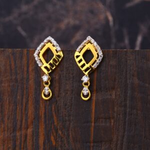 Ladies 22K Gold Fancy Designer Earring -LFE209