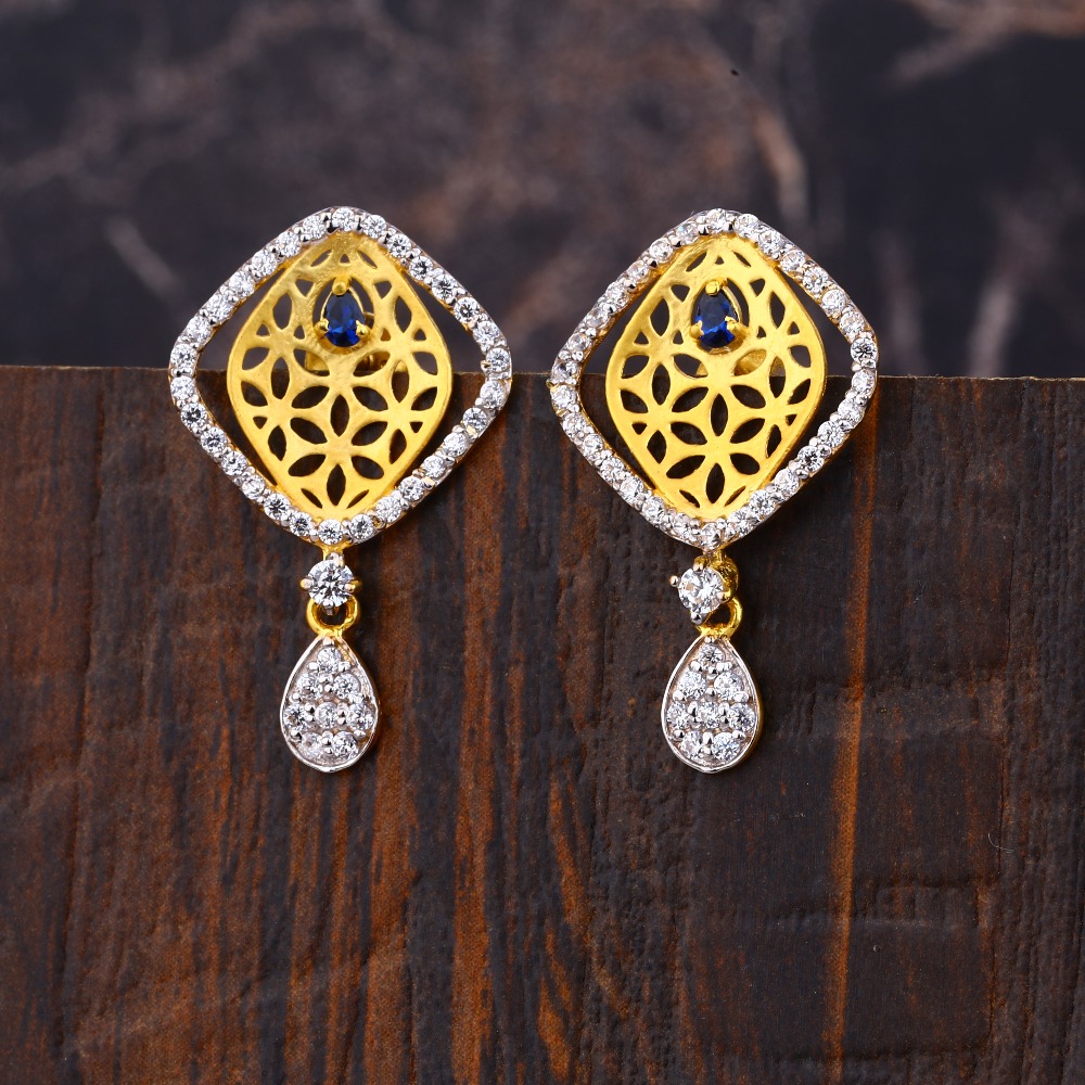 Ladies 916 Gold Casting Earrings -LFE201