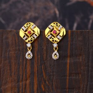 Ladies 916  Gold Fancy Casting Earring -LFE197