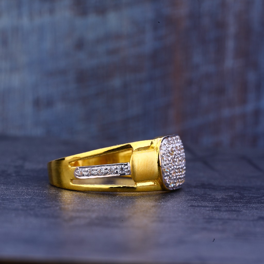 Mens Daily Wear Gold 22K Ring-MR409 - Image 3