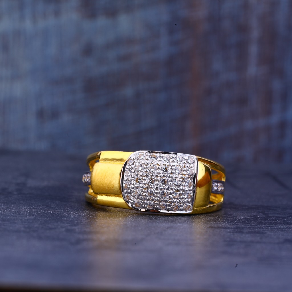 Mens Daily Wear Gold 22K Ring-MR409 - Image 2