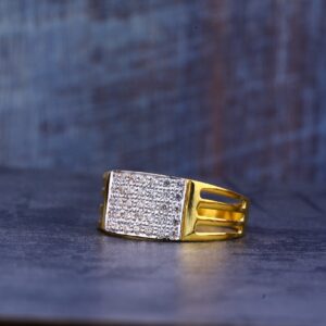 Gold Casting Mens 22K Ring-MR407