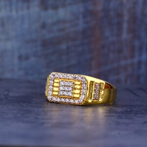 Gold 22K Mens Cz Ring-MR383
