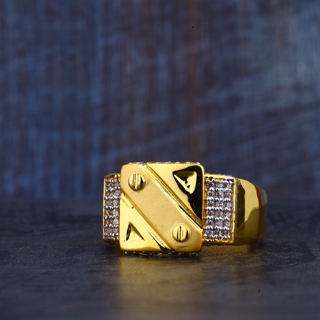 Mens 22K Gold Ring-MR369