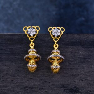Ladies 916 Gold Jummar Fancy Earrings-LJE108