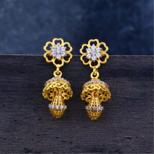 Ladies 22K Gold Jummar Fancy Earrings -LJE107