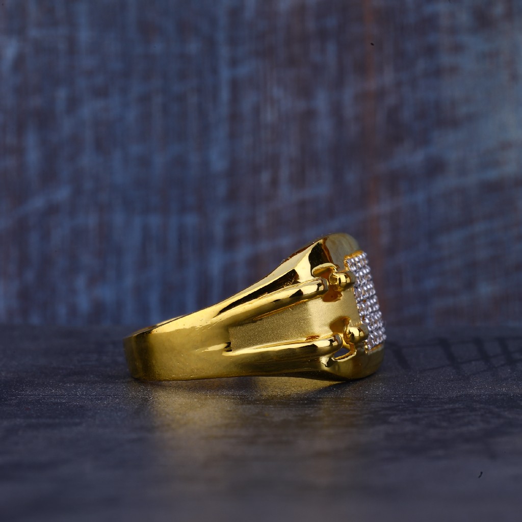 Mens Gold 22K Casting Ring-MR357 - Image 3