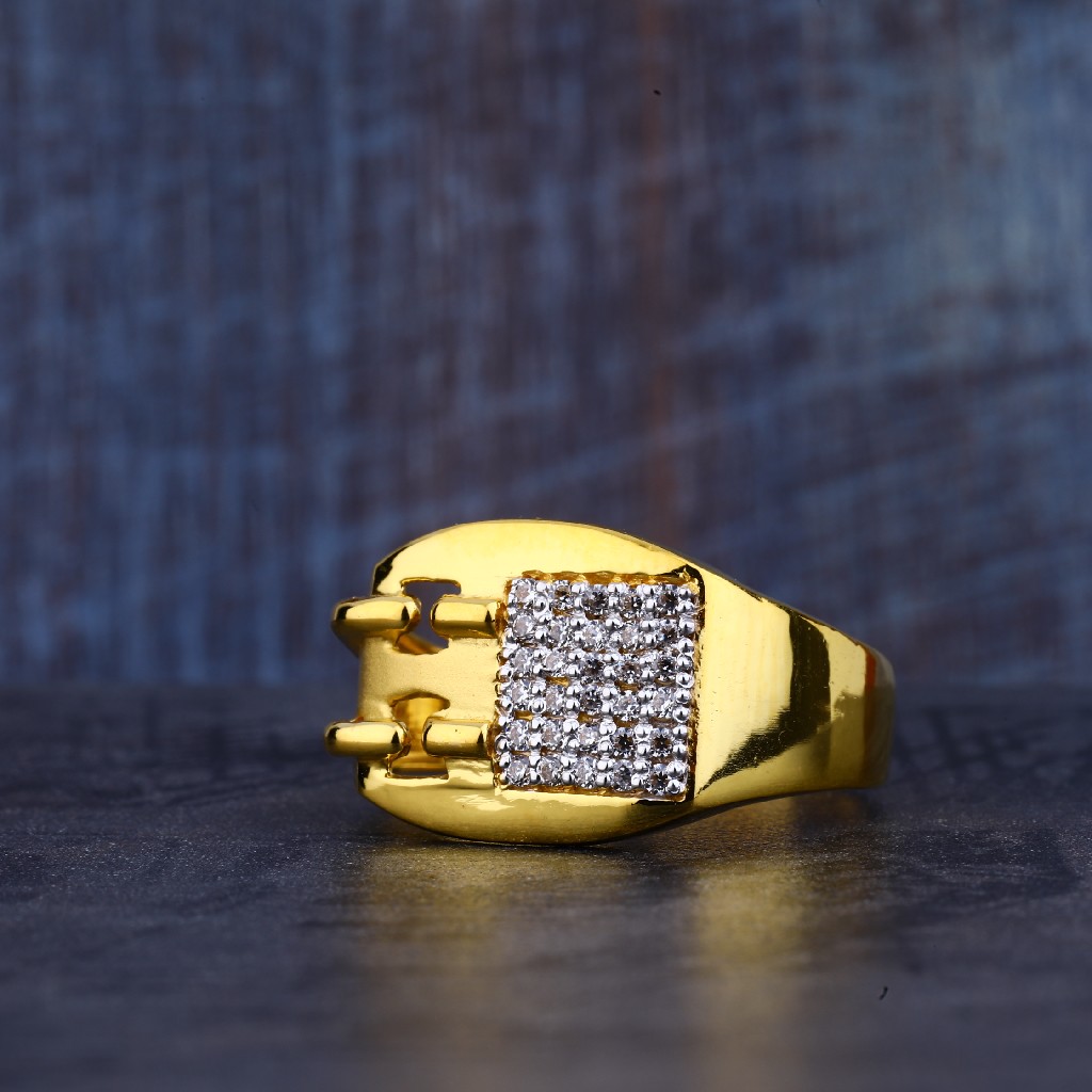 Mens Gold 22K Casting Ring-MR357 - Image 2