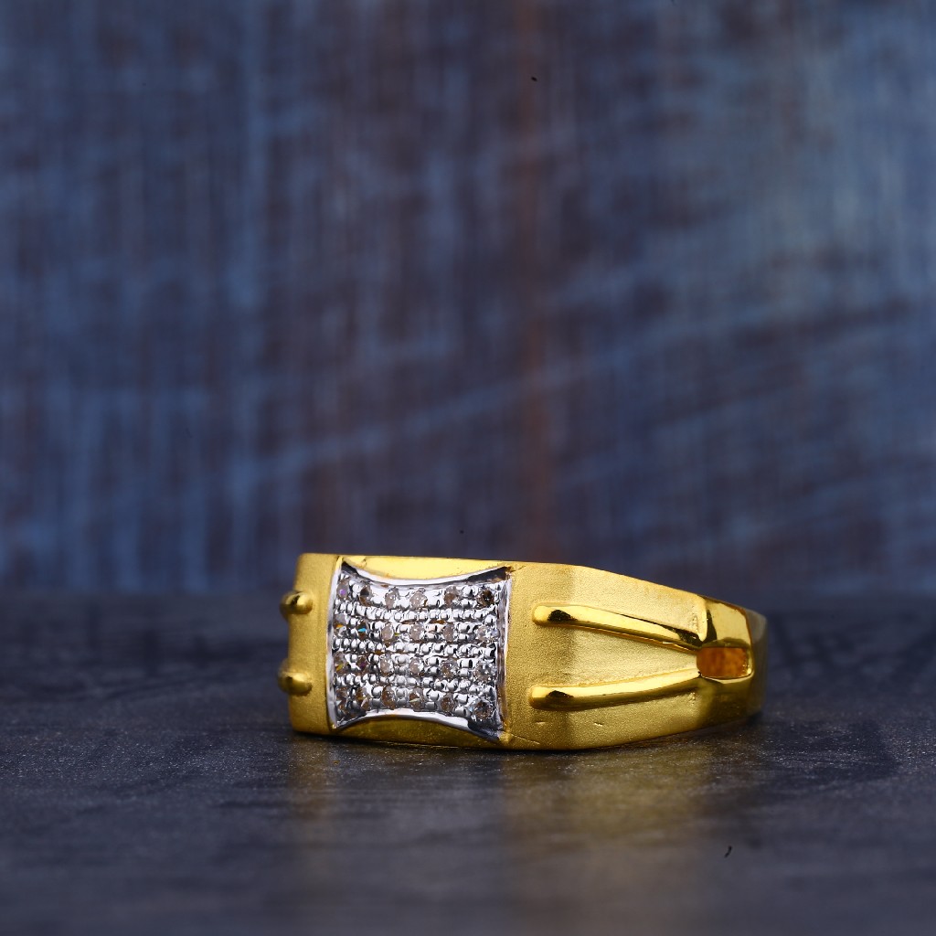 Mens Casting Gold Fancy Ring-MR356