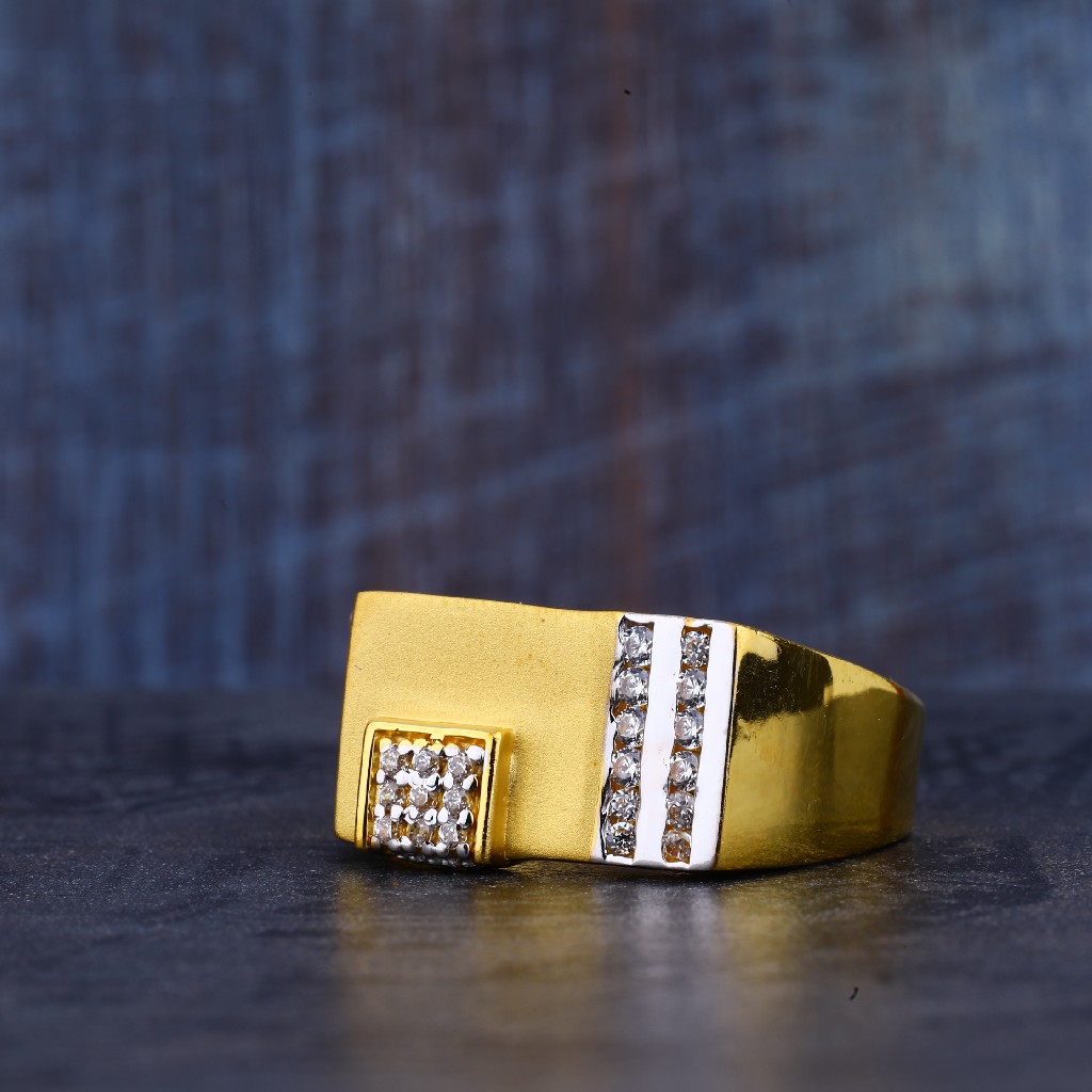 Mens Gold Casting 22K Ring-MR354