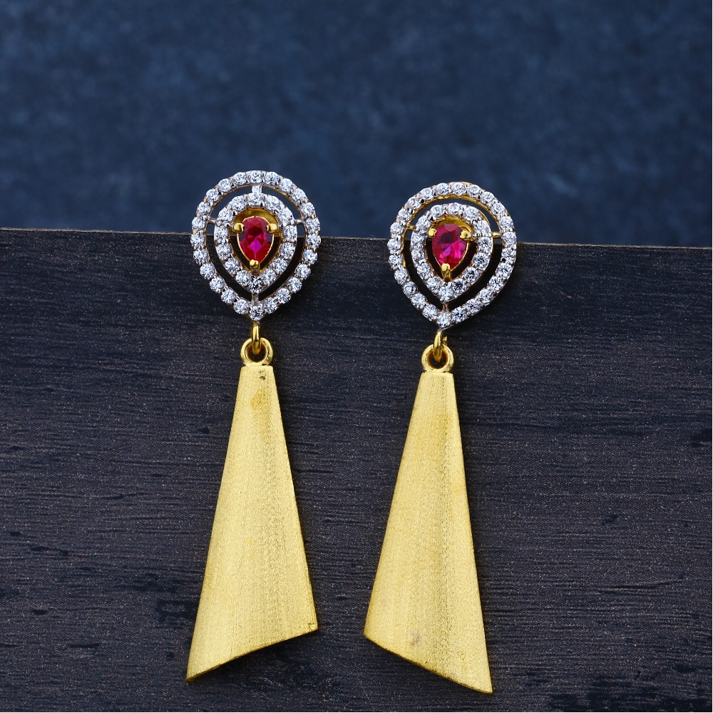 Ladies 916 Gold Jummar Fancy Earrings -LJE91