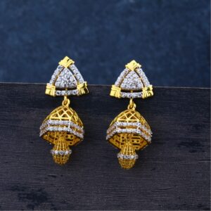 Ladies 22K Gold Jummar Fancy Earrings-LJE90