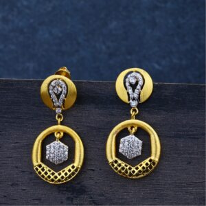 Ladies Gold 916 Jummar Earring classic-LJE84